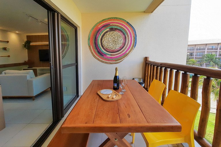 VG Sun Cumbuco Charmoso 2 suítes com vista e varanda gourmet