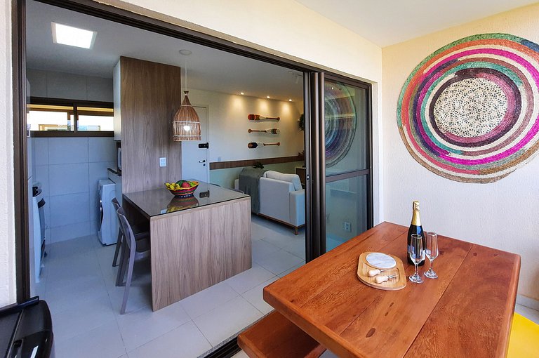 VG Sun Cumbuco Charmoso 2 suítes com vista e varanda gourmet