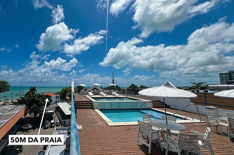 Pertinho de Tudo Flat Tambaú 4 Pessoas 50m Praia