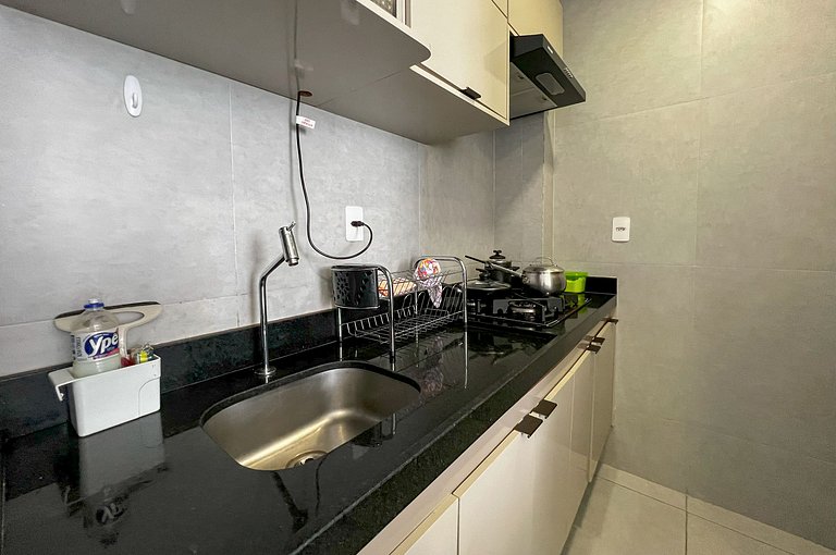 Flat Bessa Garagem Piscina 3 pessoas 150m Praia