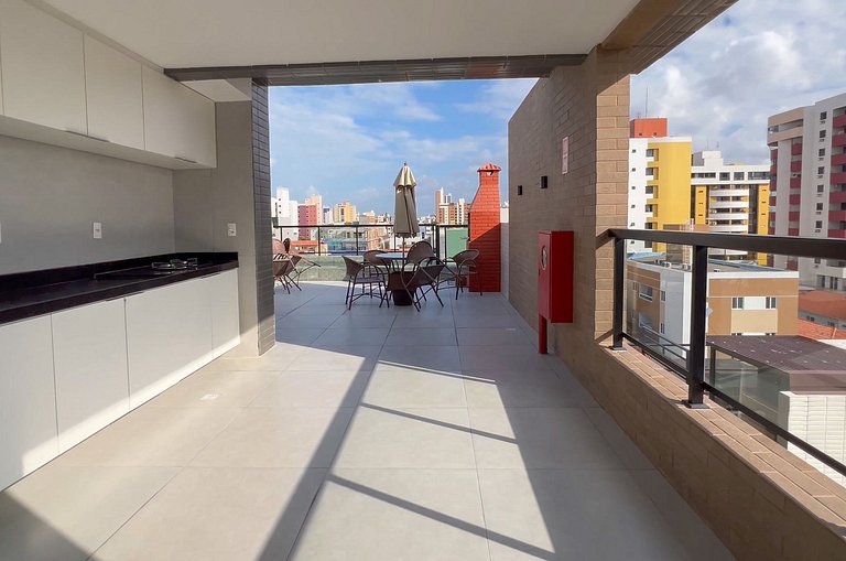 Flat Bessa Garagem Piscina 3 pessoas 150m Praia