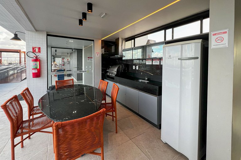 Intermares Moderno Studio 3 pessoas 300m Praia