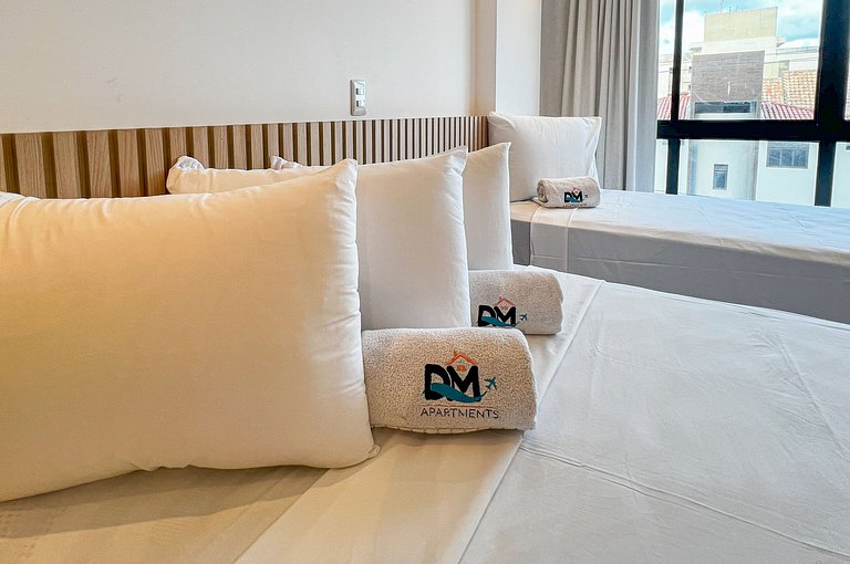 Intermares Moderno Studio 3 pessoas 300m Praia