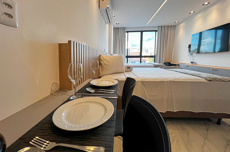 Intermares Moderno Studio 3 pessoas 300m Praia