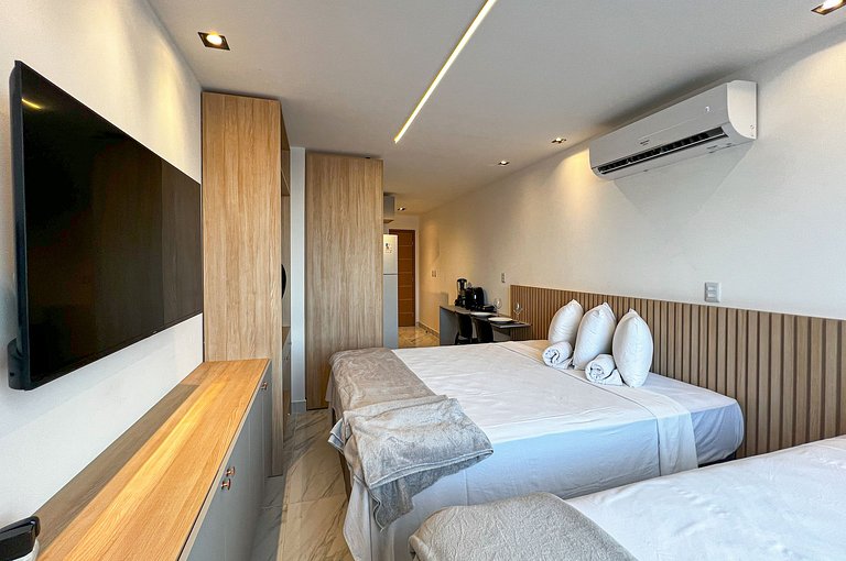 Intermares Moderno Studio 3 pessoas 300m Praia