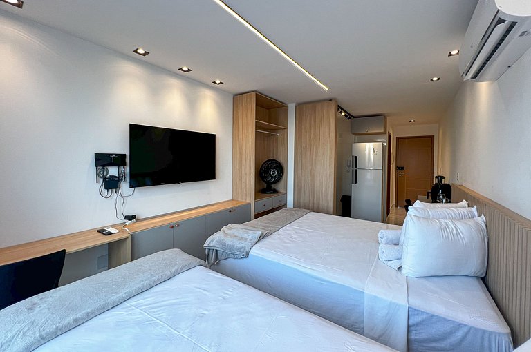 Intermares Moderno Studio 3 pessoas 300m Praia