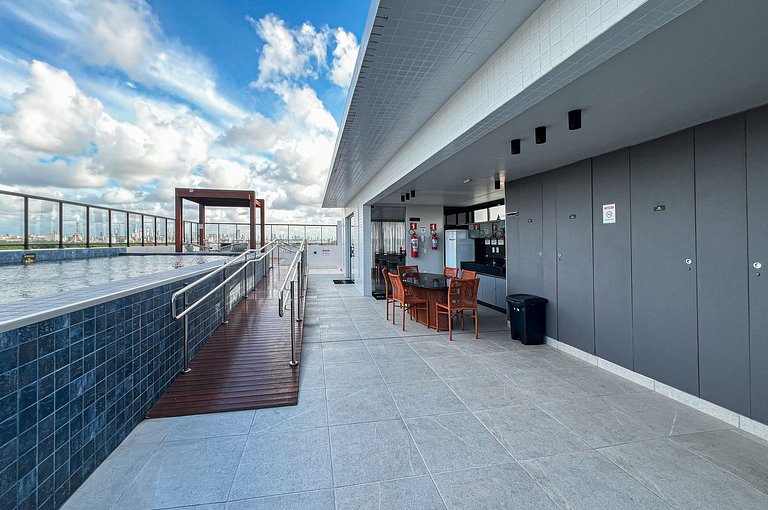Intermares Moderno Studio 3 pessoas 300m Praia