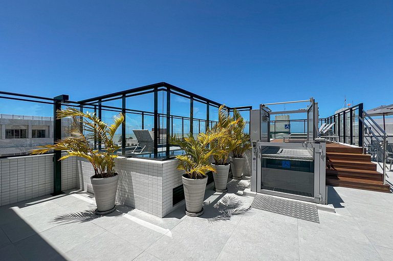 Intermares Flat Moderno e Sofisticado 100m Praia