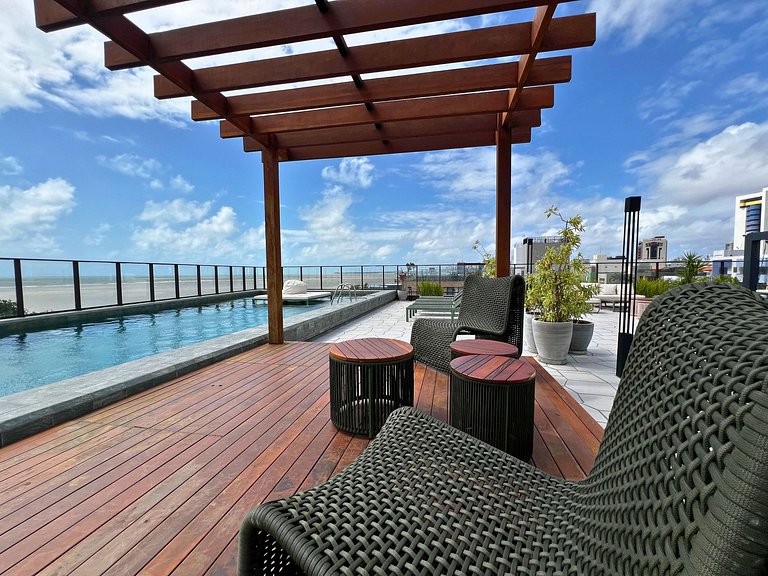 Get Sense Cobertura Premium Vista Mar com Piscina