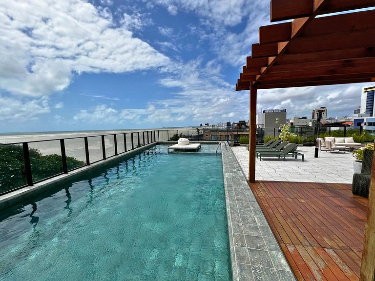 Get Sense Cobertura Premium Vista Mar com Piscina