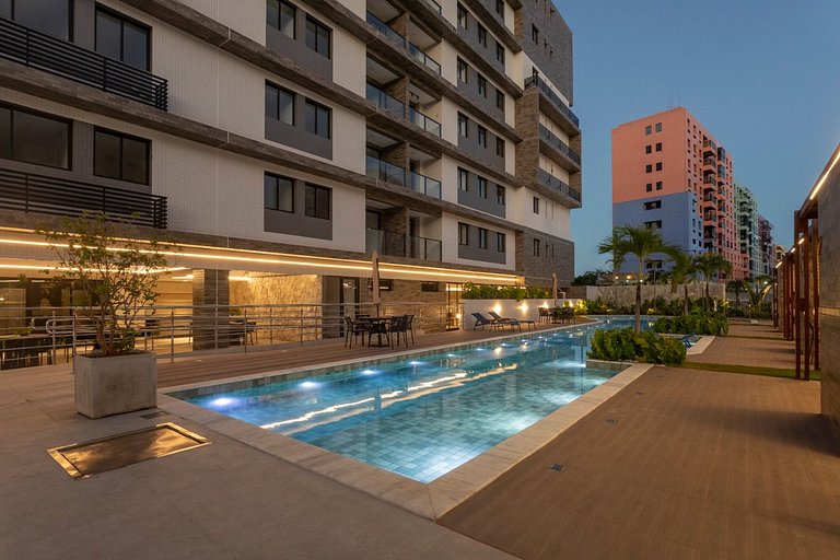 Noa Ponta de Campina 3min Praia Flat 4 Pessoas